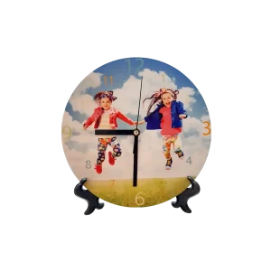 ساعت کریستال دایره رومیزی