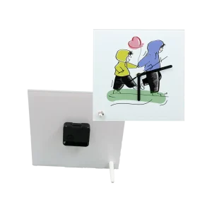 ساعت کریستال مربع رومیزی