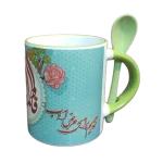 لیوان رنگی قاشق دار
